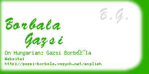 borbala gazsi business card